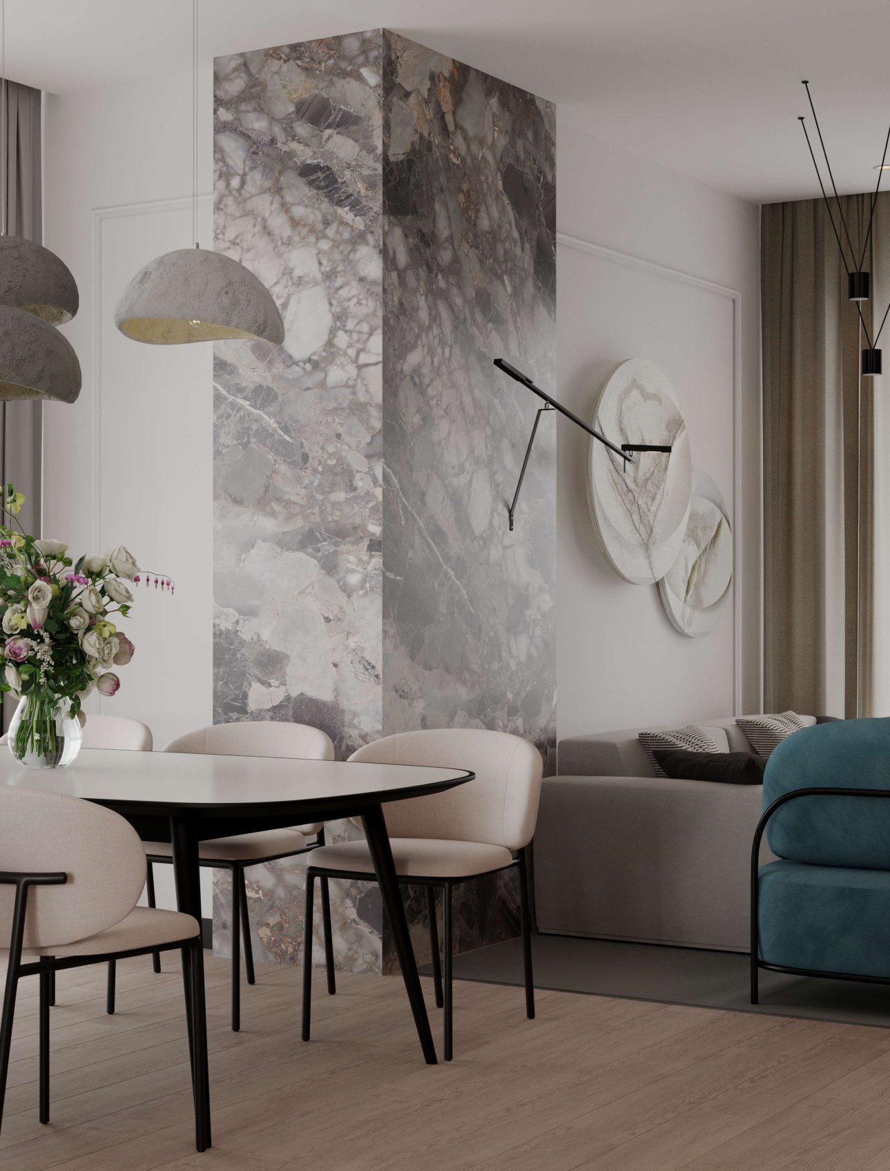 Бамбуковая панель Bonaparte Amazona glossy carbon 1080*2800*8 (1шт.=3,024 кв.м.) A connect